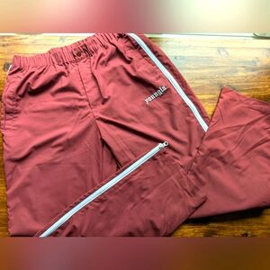 YoungLa Side-Zipper Joggers Burgundy Large
